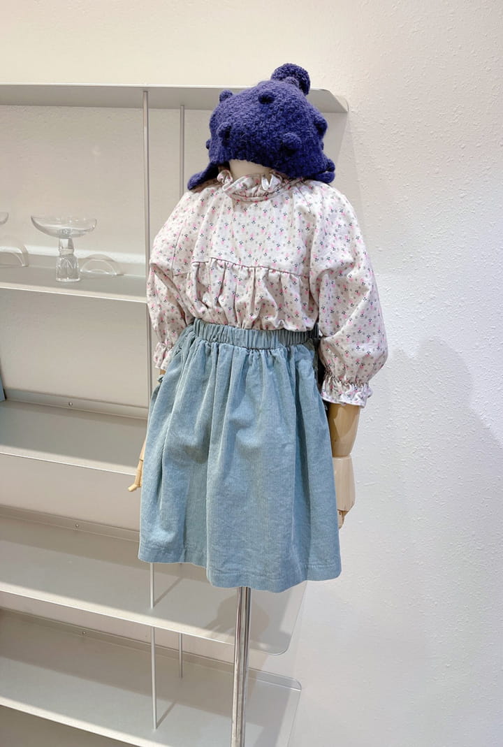 STUDIO M - Korean Children Fashion - #Kfashion4kids - Flower Fleece Blouse - 3