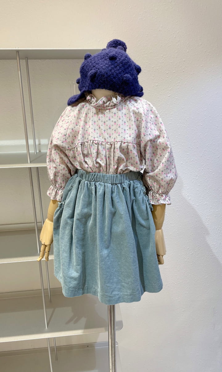 STUDIO M - Korean Children Fashion - #Kfashion4kids - Flower Fleece Blouse - 7