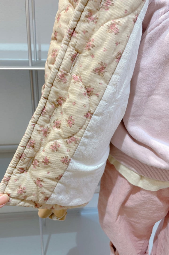 STUDIO M - Korean Children Fashion - #Kfashion4kids - Small Flower Quilting Jacket - 10