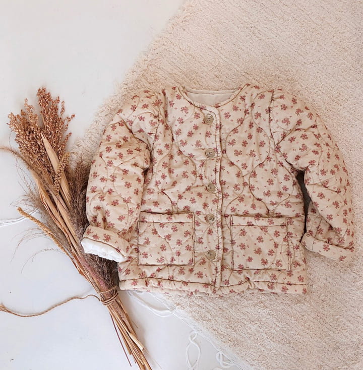 STUDIO M - Korean Children Fashion - #Kfashion4kids - Small Flower Quilting Jacket - 11