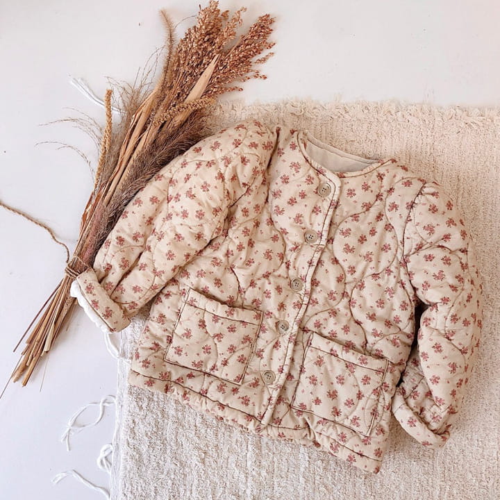STUDIO M - Korean Children Fashion - #Kfashion4kids - Small Flower Quilting Jacket - 12
