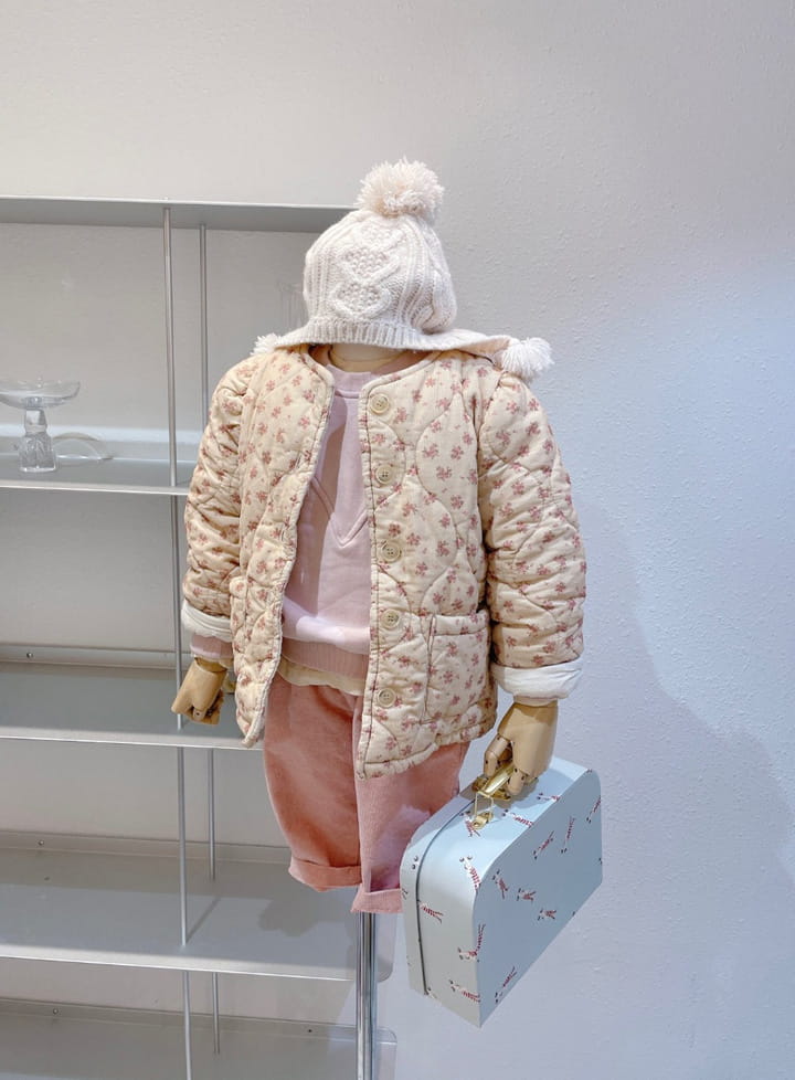 STUDIO M - Korean Children Fashion - #Kfashion4kids - Small Flower Quilting Jacket - 2