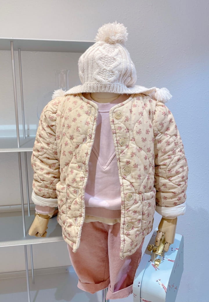 STUDIO M - Korean Children Fashion - #Kfashion4kids - Small Flower Quilting Jacket - 4