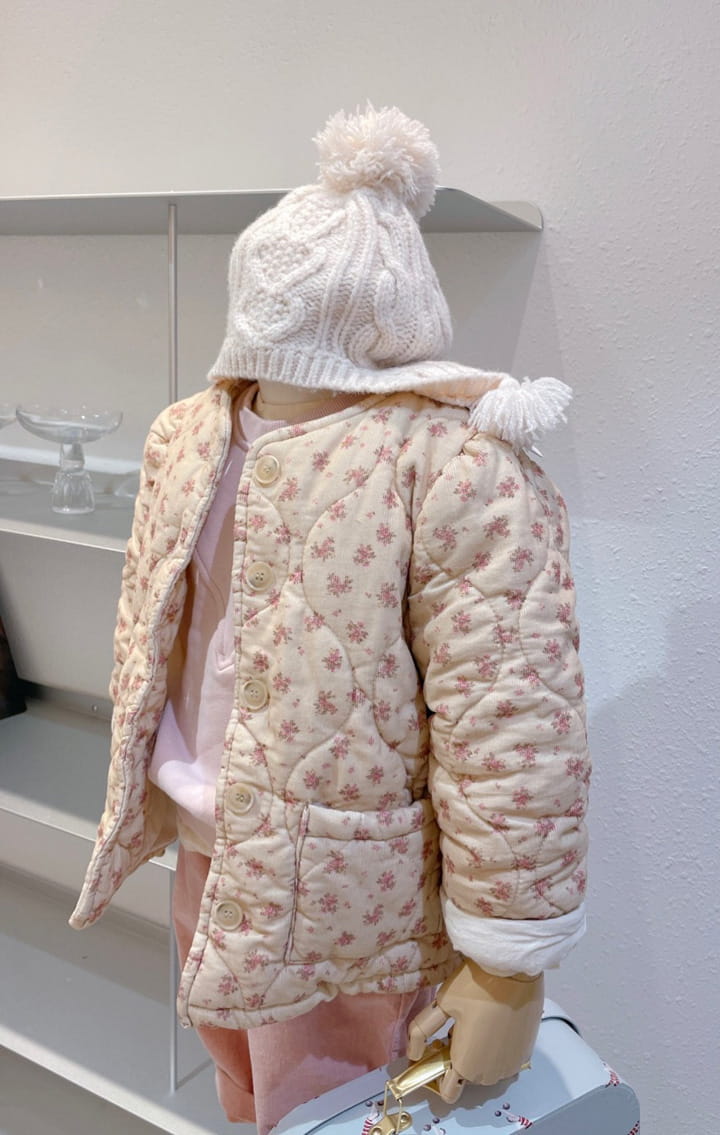STUDIO M - Korean Children Fashion - #Kfashion4kids - Small Flower Quilting Jacket - 5