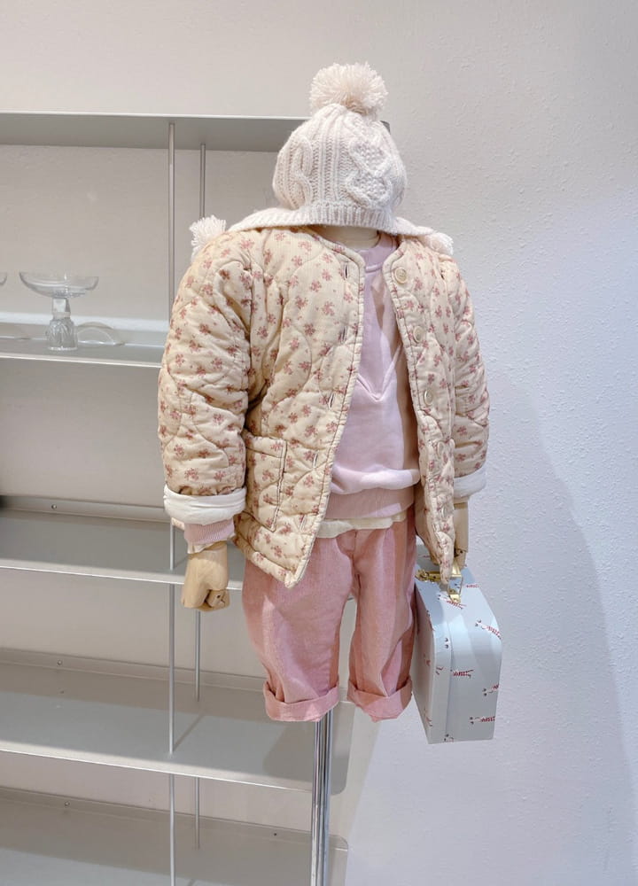 STUDIO M - Korean Children Fashion - #Kfashion4kids - Small Flower Quilting Jacket - 6