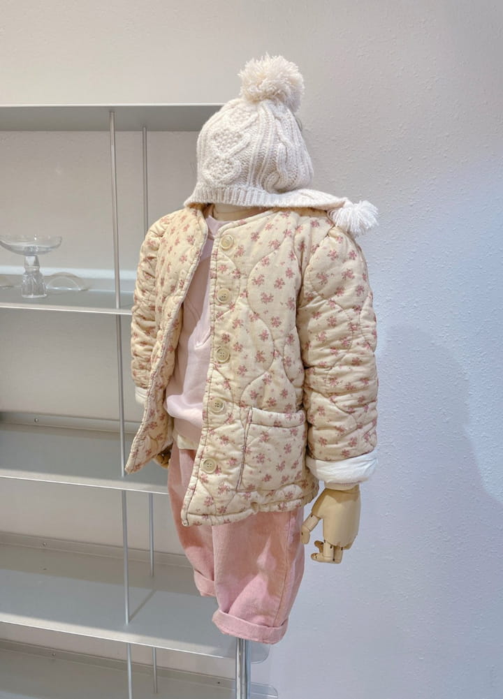 STUDIO M - Korean Children Fashion - #Kfashion4kids - Small Flower Quilting Jacket - 7