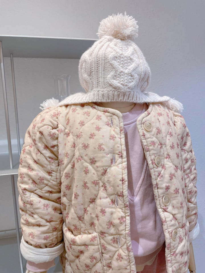 STUDIO M - Korean Children Fashion - #Kfashion4kids - Small Flower Quilting Jacket - 8