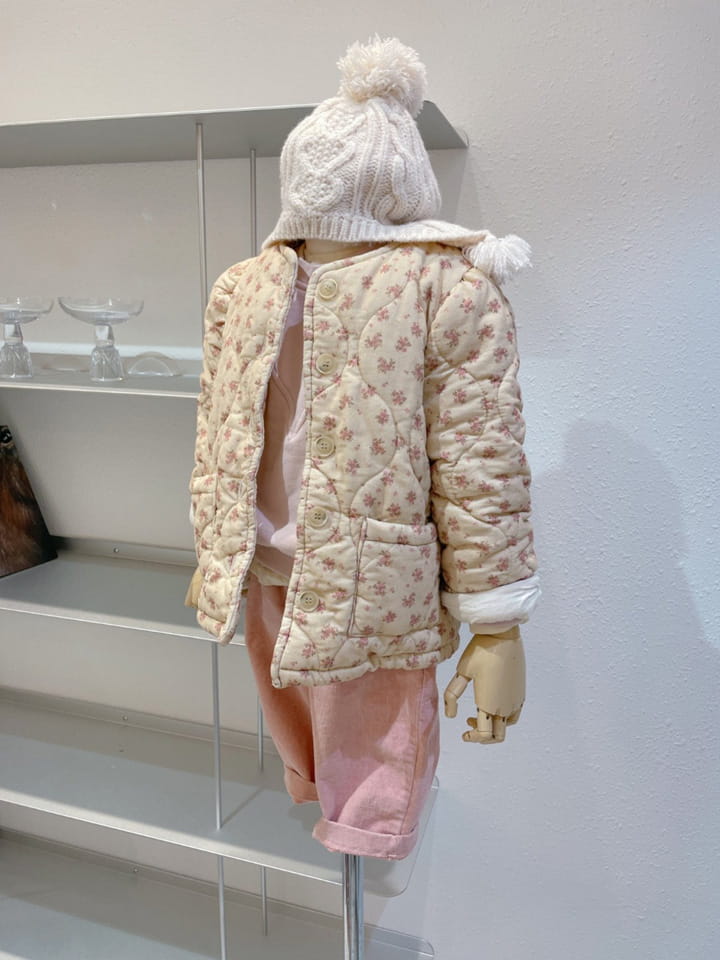 STUDIO M - Korean Children Fashion - #Kfashion4kids - Small Flower Quilting Jacket - 9