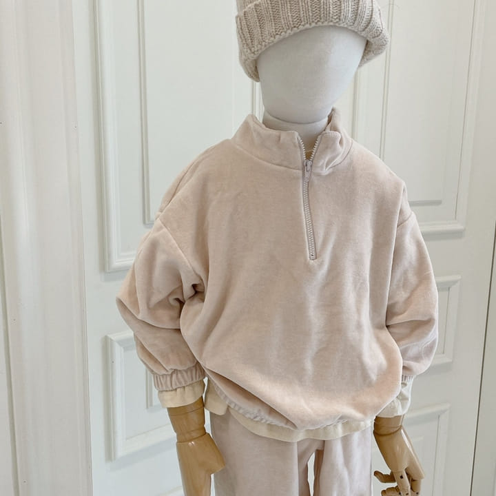 STUDIO M - Korean Children Fashion - #Kfashion4kids - Velvet Anorak Bottom Set - 5