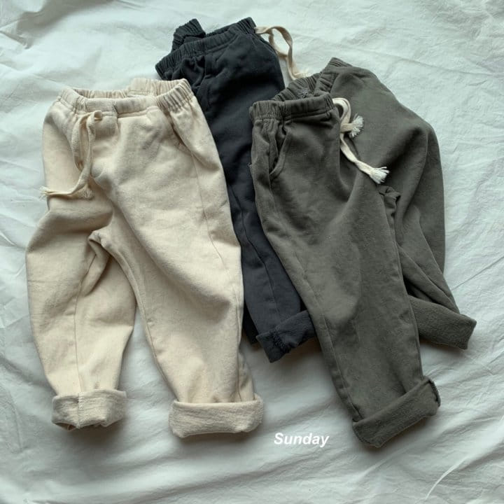 SUNDAY CLOSET - Korean Children Fashion - #Kfashion4kids - Daily Span Fleece Pants
