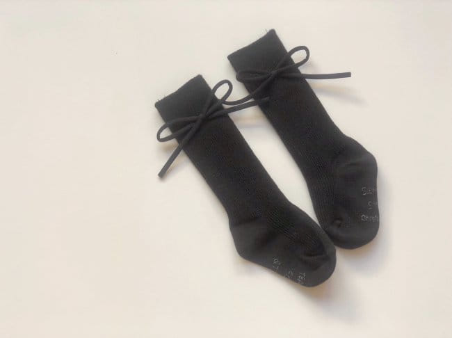 TEAMAND - Korean Children Fashion - #Kfashion4kids - Bong Bong Ribbon Knee Socks - 7
