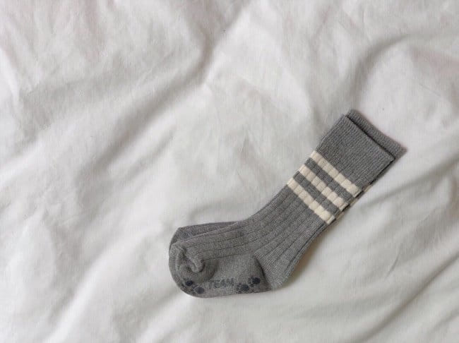 TEAMAND - Korean Children Fashion - #Kfashion4kids - 3 Stripes Rib Knee Socks - 11