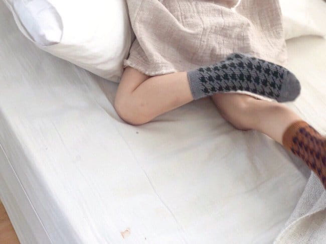 TEAMAND - Korean Children Fashion - #Kfashion4kids - Hound Tooth Check Socks [set of 3] - 3