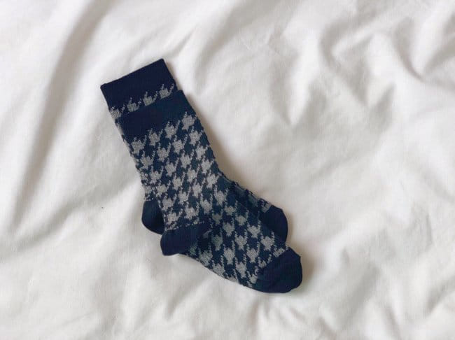 TEAMAND - Korean Children Fashion - #Kfashion4kids - Hound Tooth Check Socks [set of 3] - 8