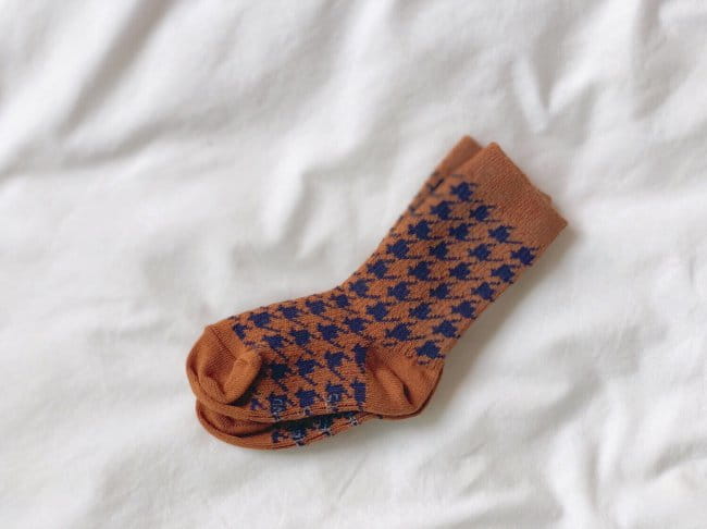 TEAMAND - Korean Children Fashion - #Kfashion4kids - Hound Tooth Check Socks [set of 3] - 9