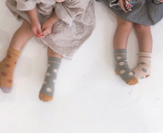 TEAMAND - Korean Children Fashion - #Kfashion4kids - Bread Socks [set of 3] - 4