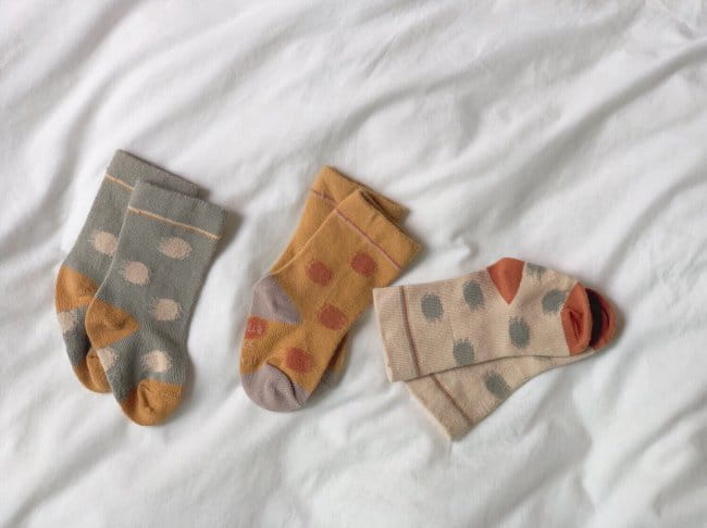 TEAMAND - Korean Children Fashion - #Kfashion4kids - Bread Socks [set of 3] - 8