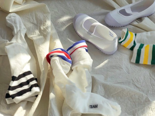 TEAMAND - Korean Children Fashion - #Kfashion4kids - 3 Stripes Knee Socks - 4