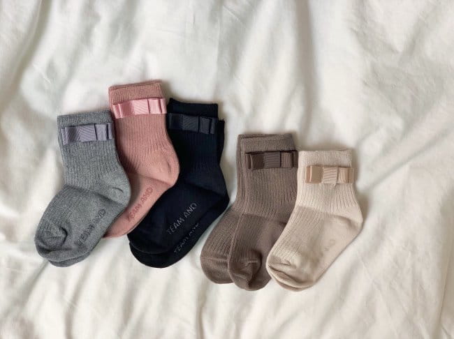 TEAMAND - Korean Children Fashion - #Kfashion4kids - Ribbon Rib Socks - 7