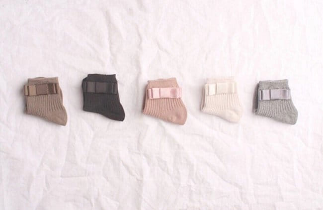 TEAMAND - Korean Children Fashion - #Kfashion4kids - Ribbon Rib Socks - 9