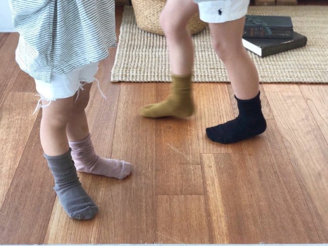TEAMAND - Korean Children Fashion - #Kfashion4kids - Dark Simple Dol Dol Socks [set of 5] - 4