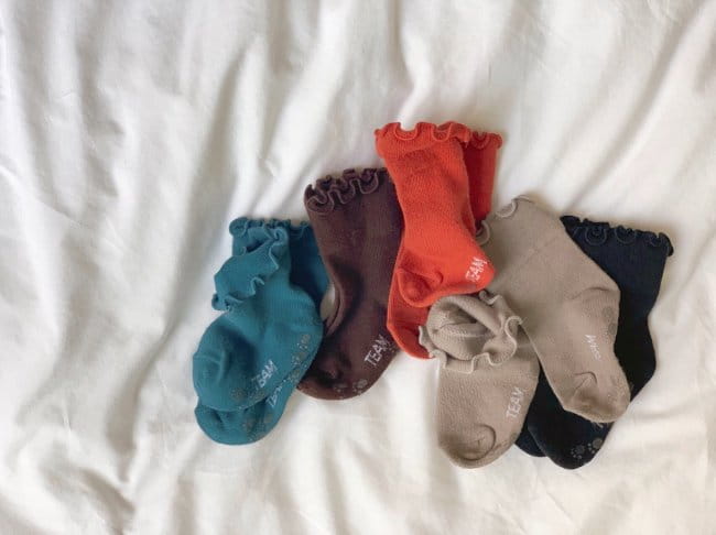 TEAMAND - Korean Children Fashion - #Kfashion4kids - Dark Socks [set of 5]