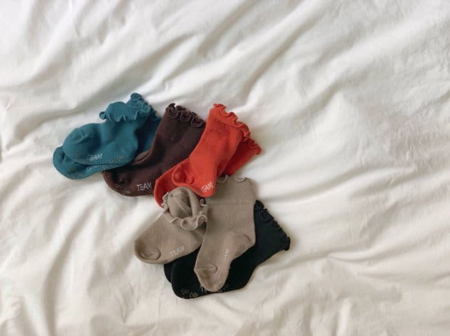 TEAMAND - Korean Children Fashion - #Kfashion4kids - Dark Socks [set of 5] - 3