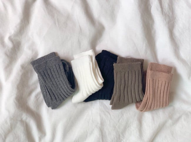 TEAMAND - Korean Children Fashion - #Kfashion4kids - Mont Blanc Socks [set of 5] - 2
