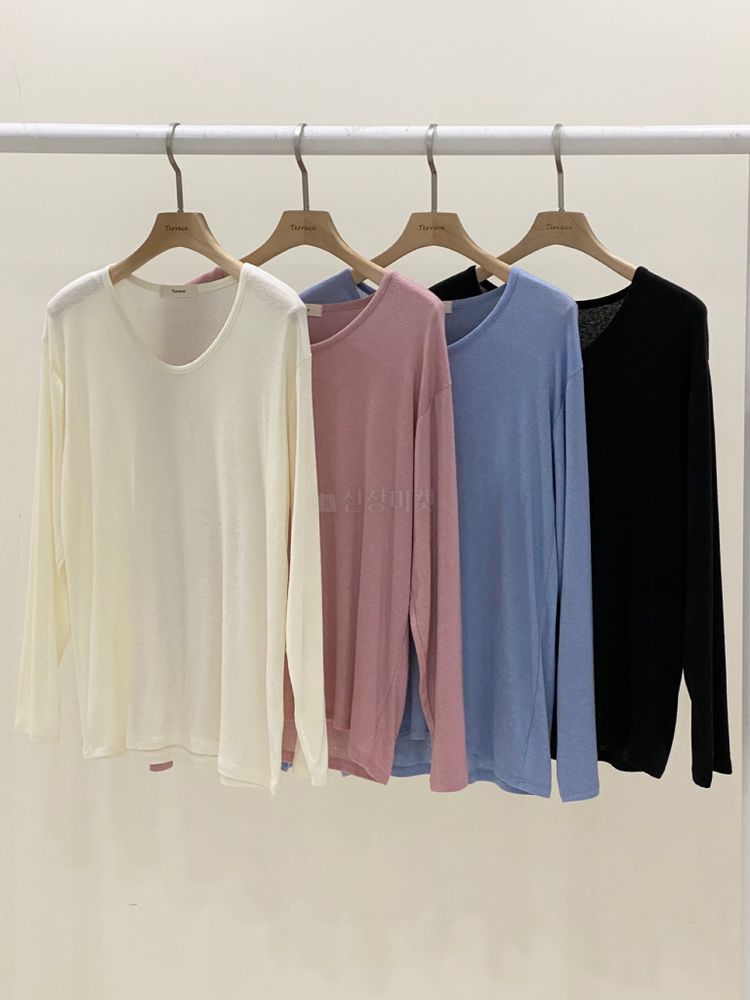 TERRACE - Korean Children Fashion - #Kfashion4kids - U Neck Long Sleeves Tee - 12