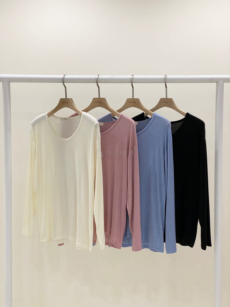 TERRACE - Korean Children Fashion - #Kfashion4kids - U Neck Long Sleeves Tee - 3