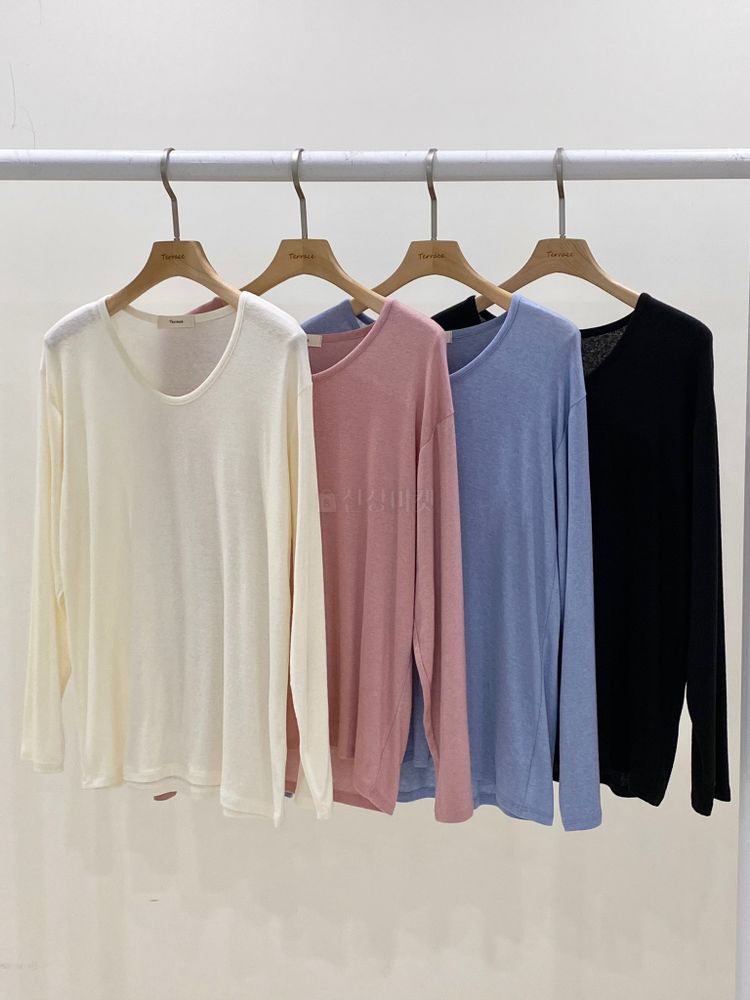 TERRACE - Korean Children Fashion - #Kfashion4kids - U Neck Long Sleeves Tee - 8