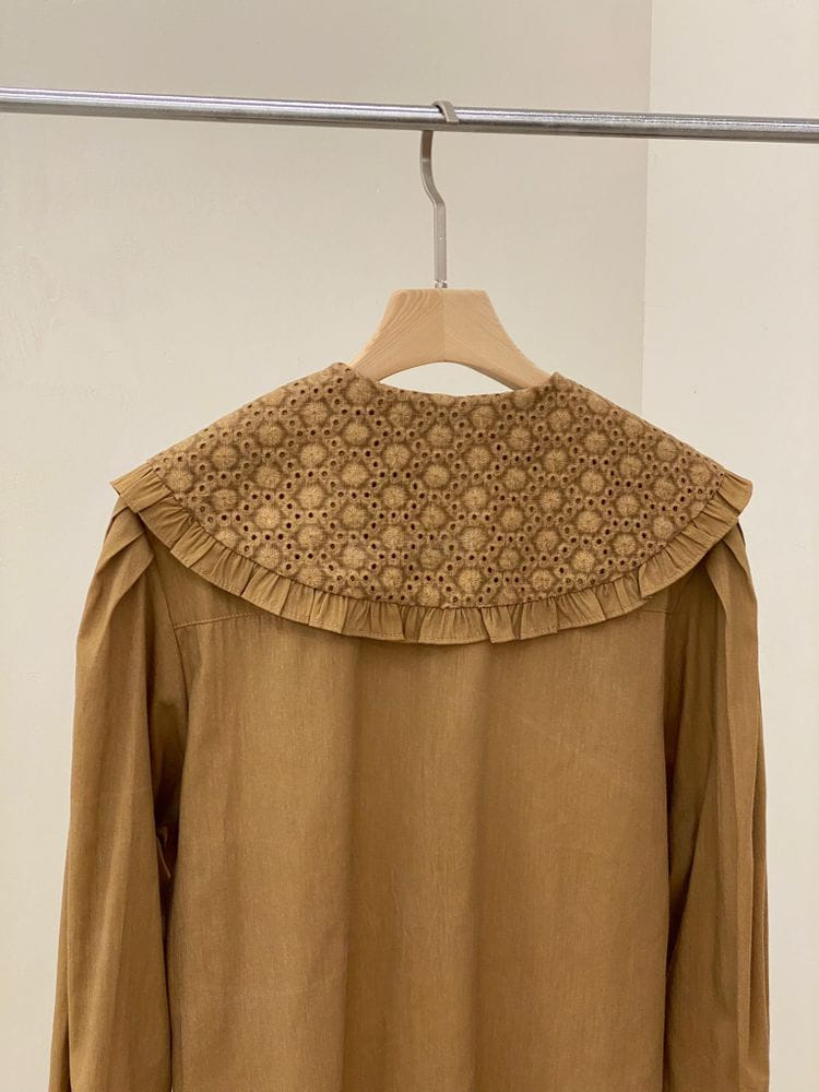TERRACE - Korean Children Fashion - #Kfashion4kids - Lace Collar Blouse - 3