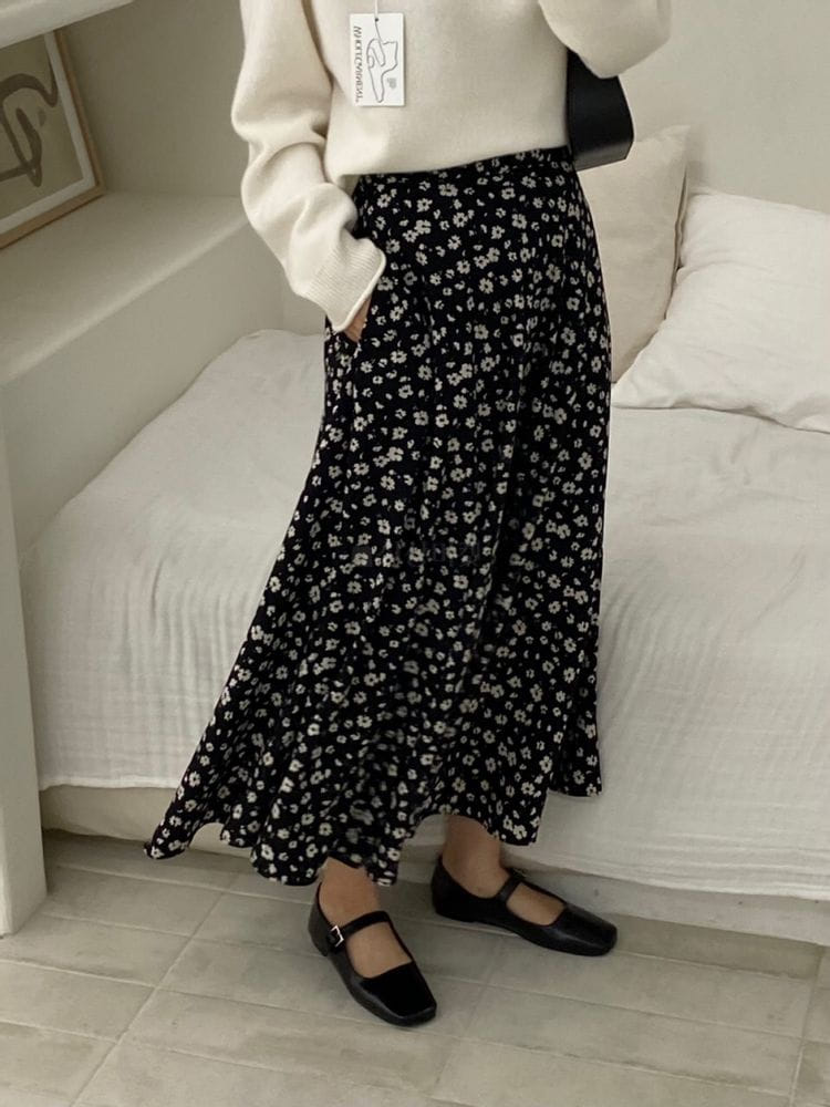 TERRACE - Korean Children Fashion - #Kfashion4kids - Small Flower Skirt - 4