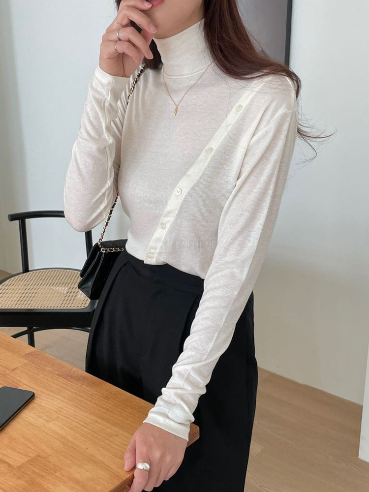 TERRACE - Korean Children Fashion - #Kfashion4kids - Unbalance Button Pants - 4