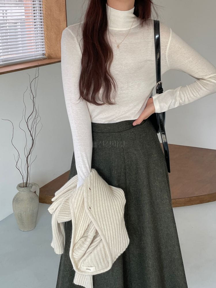 TERRACE - Korean Children Fashion - #Kfashion4kids - Wool Turtleneck Tee - 2