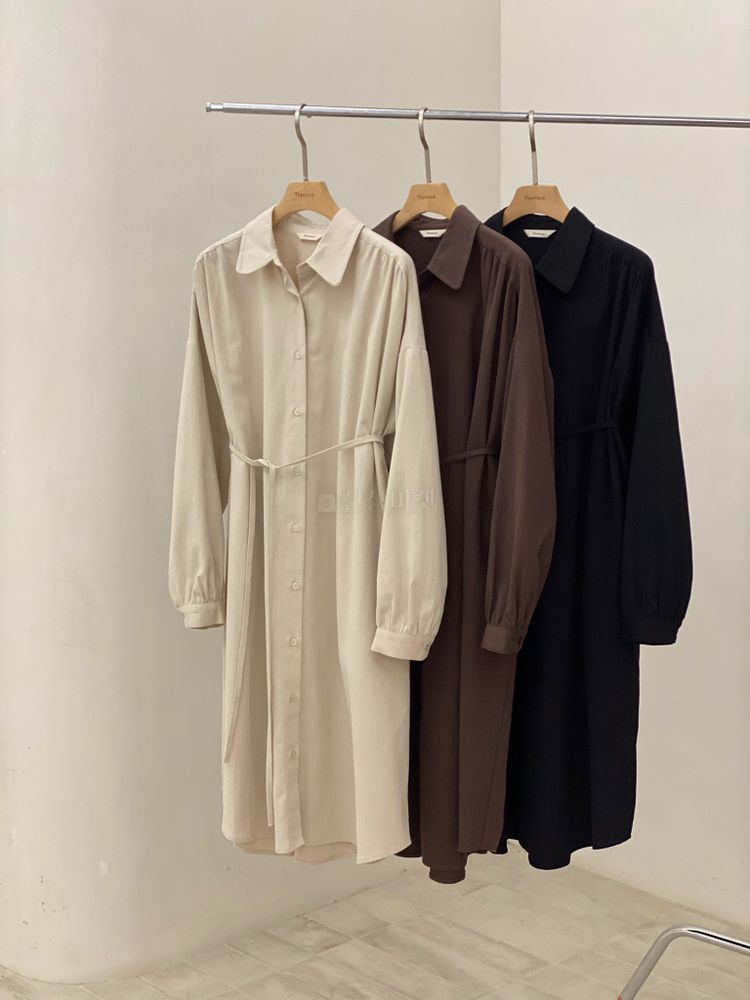 TERRACE - Korean Children Fashion - #Kfashion4kids - Collar String One-piece - 3