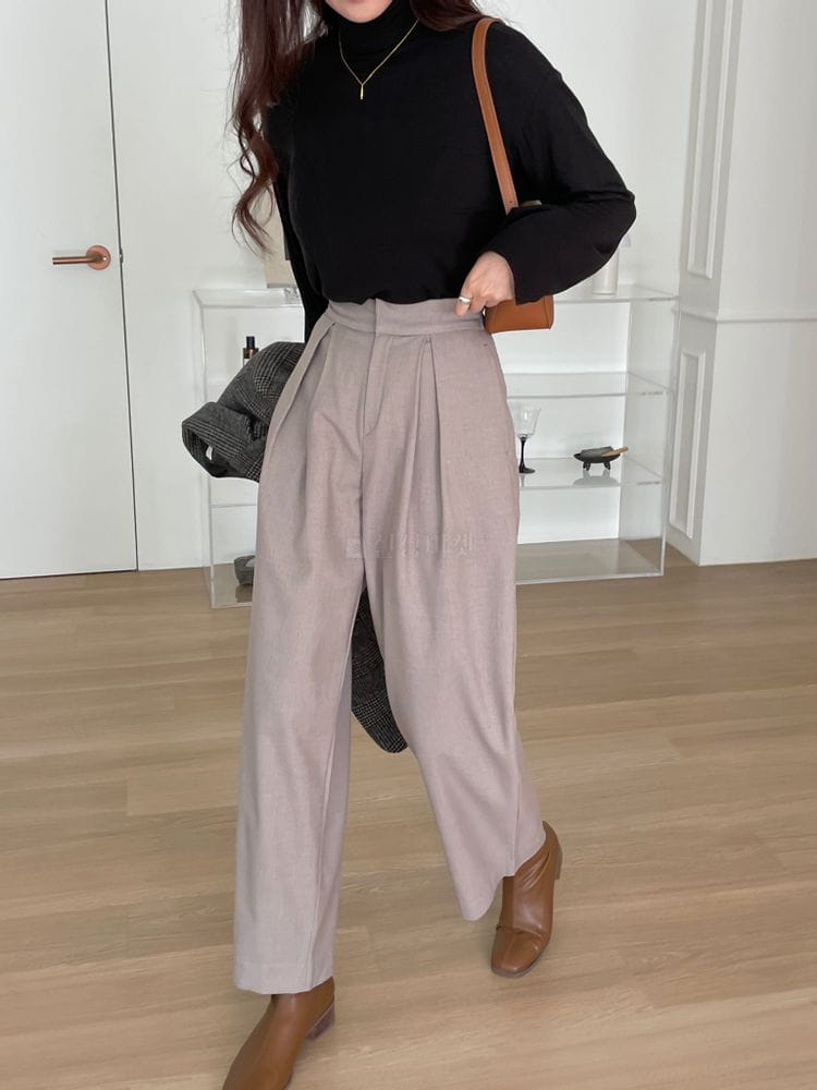 TERRACE - Korean Children Fashion - #Kfashion4kids - Wool Wrinkle Pants - 4