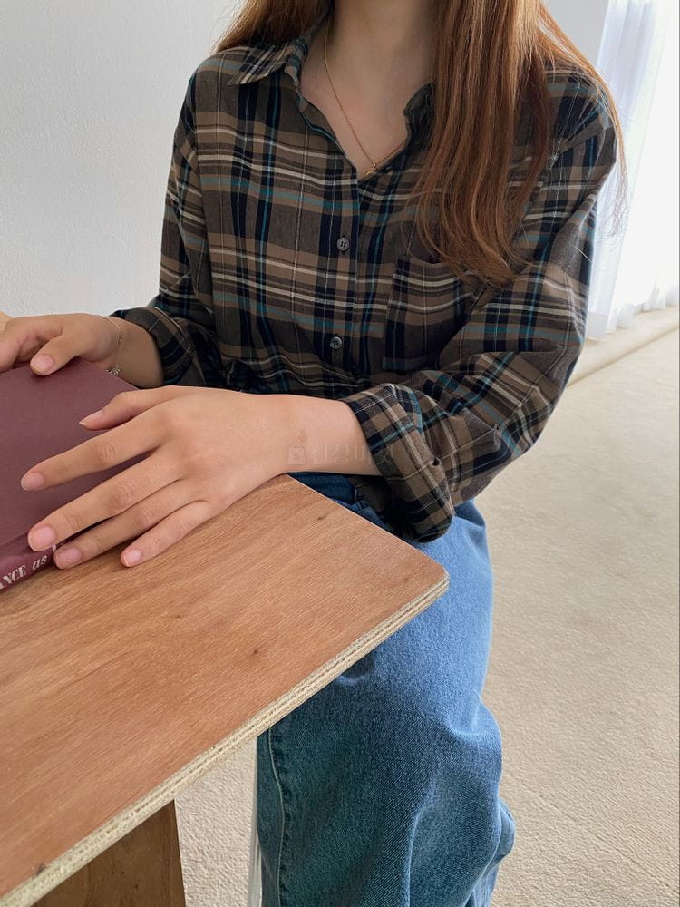 TERRACE - Korean Children Fashion - #Kfashion4kids - Check Shirt