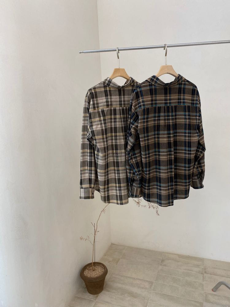 TERRACE - Korean Children Fashion - #Kfashion4kids - Check Shirt - 4