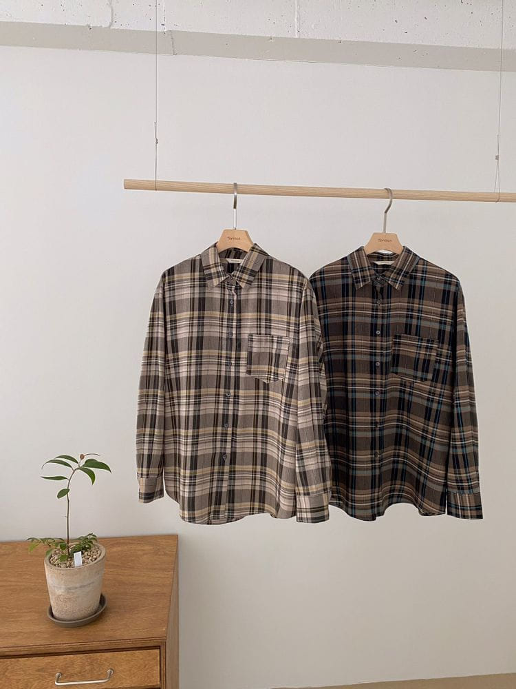 TERRACE - Korean Children Fashion - #Kfashion4kids - Check Shirt - 5