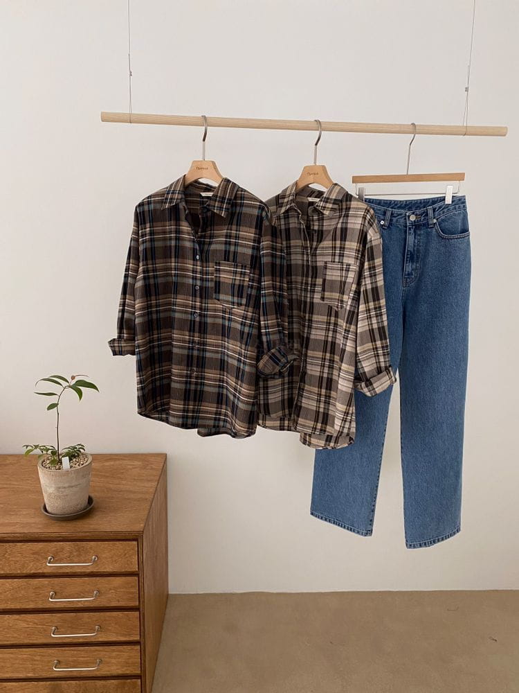 TERRACE - Korean Children Fashion - #Kfashion4kids - Check Shirt - 6