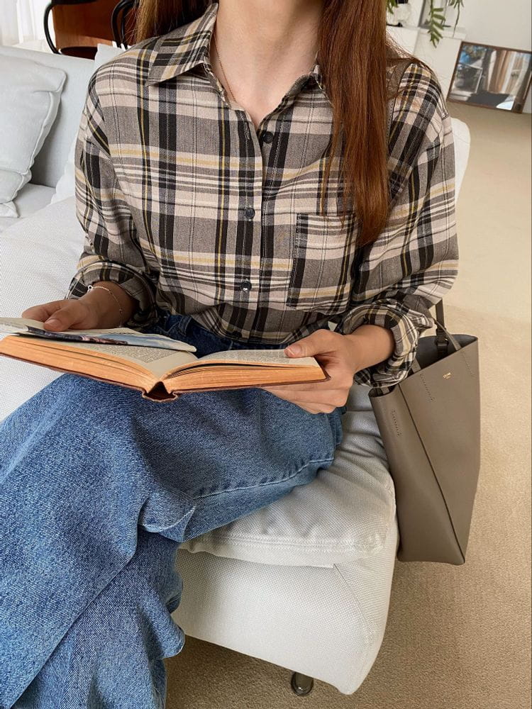 TERRACE - Korean Children Fashion - #Kfashion4kids - Check Shirt - 7