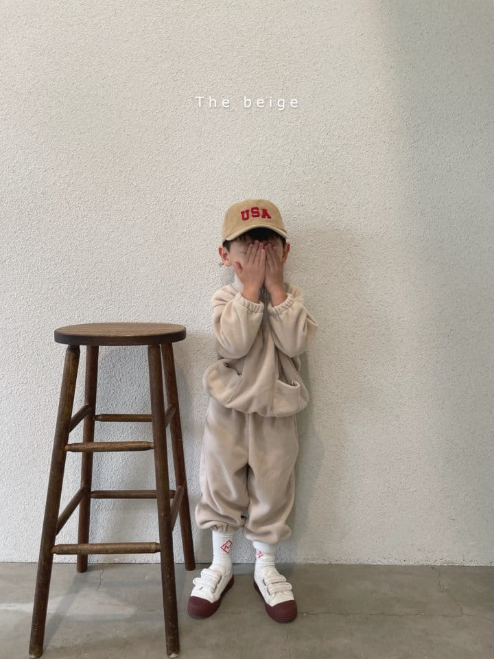 THE BEIGE - Korean Children Fashion - #Kfashion4kids - Fleece Top Bottom Set - 11