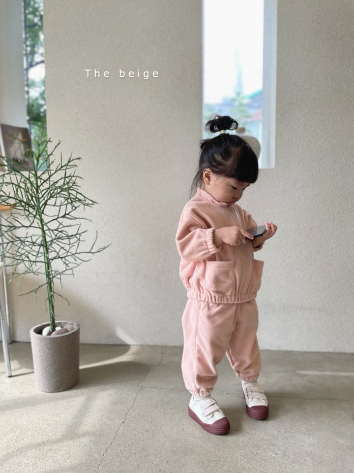 THE BEIGE - Korean Children Fashion - #Kfashion4kids - Fleece Top Bottom Set - 5