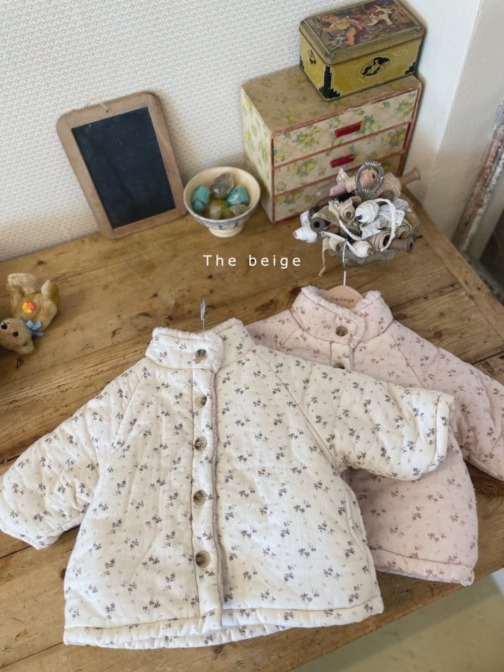 THE BEIGE - Korean Children Fashion - #Kfashion4kids - Flower Paint Jacket