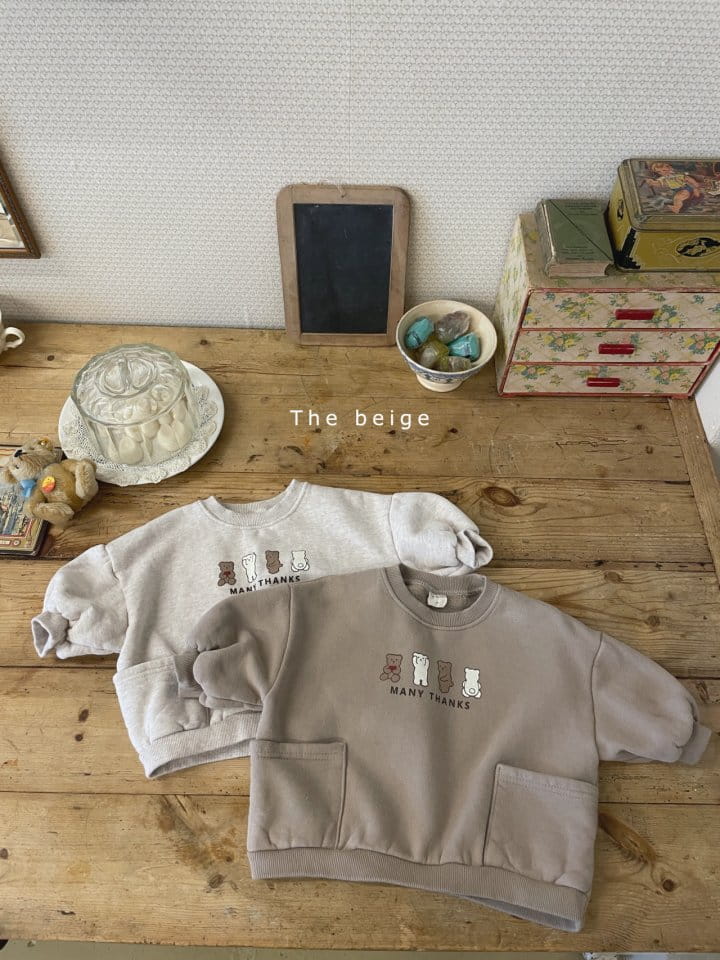 THE BEIGE - Korean Children Fashion - #Kfashion4kids - Bear Pocket Sweatshirt - 2