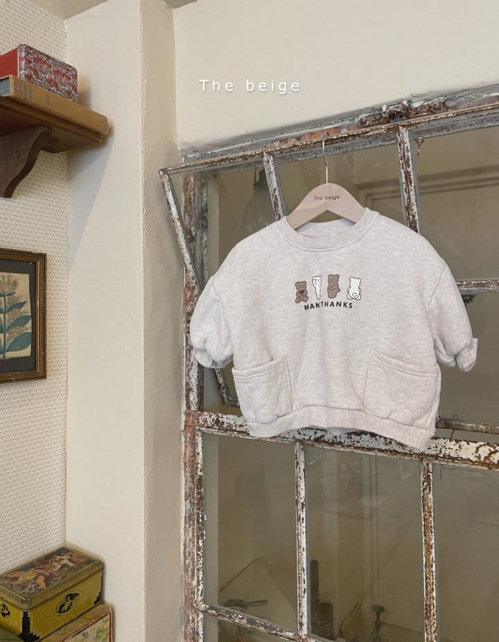 THE BEIGE - Korean Children Fashion - #Kfashion4kids - Bear Pocket Sweatshirt - 3