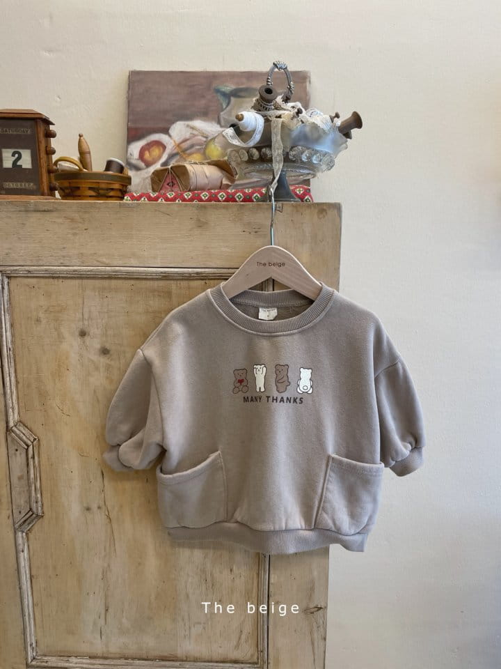 THE BEIGE - Korean Children Fashion - #Kfashion4kids - Bear Pocket Sweatshirt - 4
