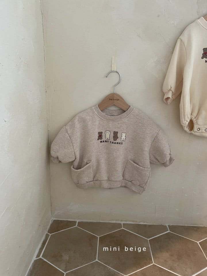 THE BEIGE - Korean Children Fashion - #Kfashion4kids - Bear Pocket Sweatshirt - 5