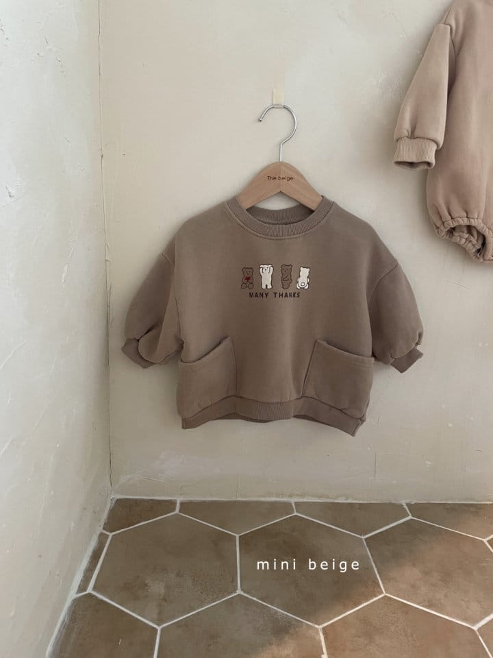 THE BEIGE - Korean Children Fashion - #Kfashion4kids - Bear Pocket Sweatshirt - 6